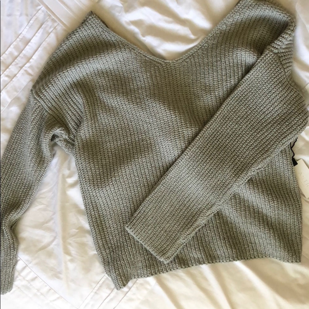 Chunky grey sweater